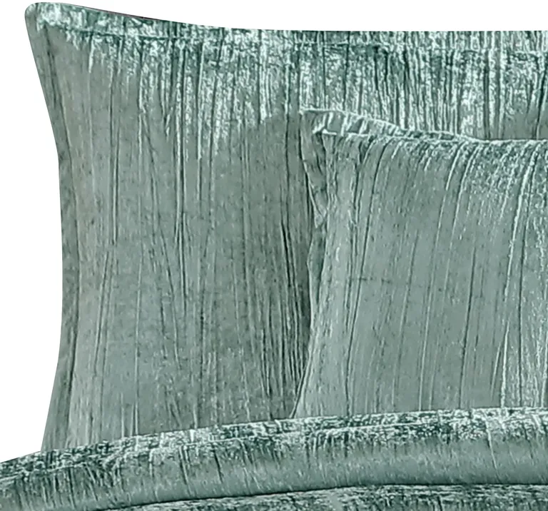 Jay 7 Piece Queen Comforter Set, Polyester Velvet Deluxe Texture Photo 2