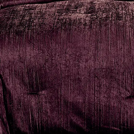 Jay 7 Piece Queen Comforter Set, Polyester Velvet, Deluxe Texture Photo 3