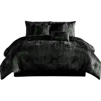 Photo of Jay 7 Piece Queen Comforter Set, Polyester Velvet Deluxe Texture