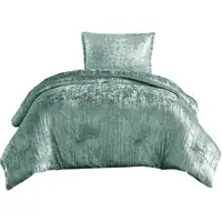 Photo of Jay 2 Piece Twin Comforter Set, Polyester Velvet Deluxe Texture