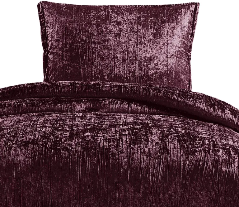 Jay 2 Piece Twin Comforter Set, Polyester Velvet Deluxe Texture Photo 2