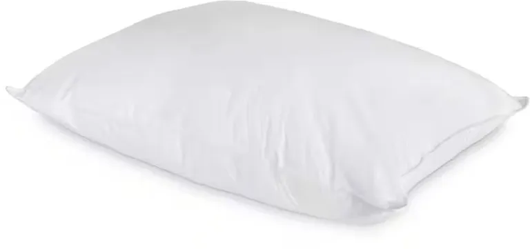 Jumbo Standard Cotton Bed Pillow with Down Alternative Polyester Fiber Fill Photo 1