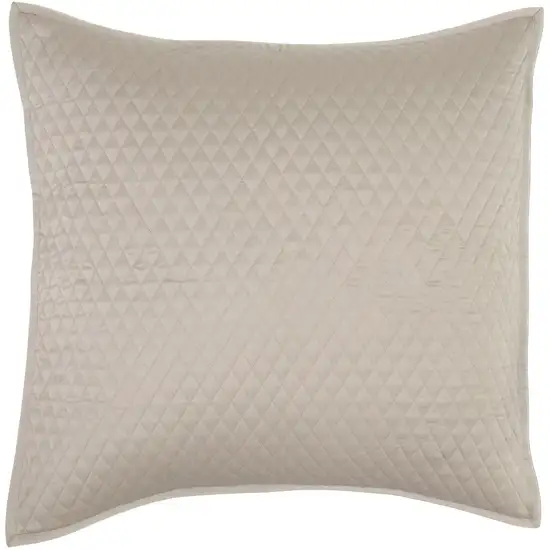 Kahn 26 Inch Hand Stitched Soft Sateen Euro Pillow Sham, Cotton Fill Photo 1