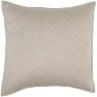 Photo of Kahn 26 Inch Hand Stitched Soft Sateen Euro Pillow Sham, Cotton Fill