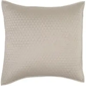 Photo of Kahn 26 Inch Hand Stitched Soft Sateen Euro Pillow Sham, Cotton Fill