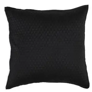 Photo of Kahn 26 Inch Hand Stitched Soft Sateen Euro Pillow Sham, Cotton Fill