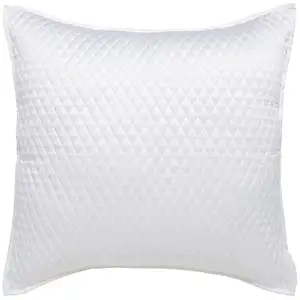 Photo of Kahn 26 Inch Hand Stitched Soft Sateen Euro Pillow Sham, Cotton Fill