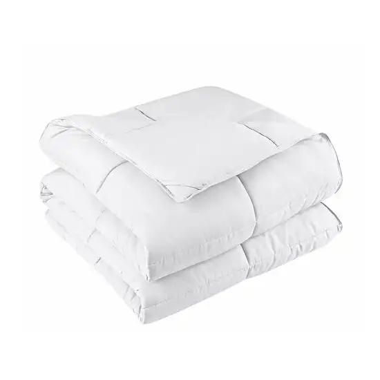 King/Cal King Traditional Microfiber Reversible 3 Piece Comforter Set in White Photo 4