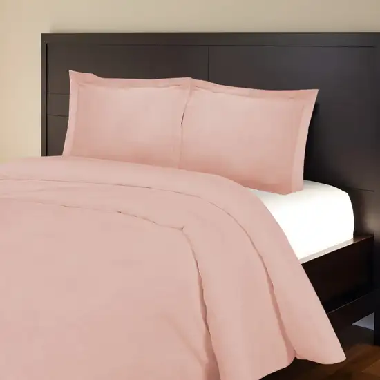 Blush King Cotton Blend 1000 Thread Count Washable Duvet Cover Set Photo 1