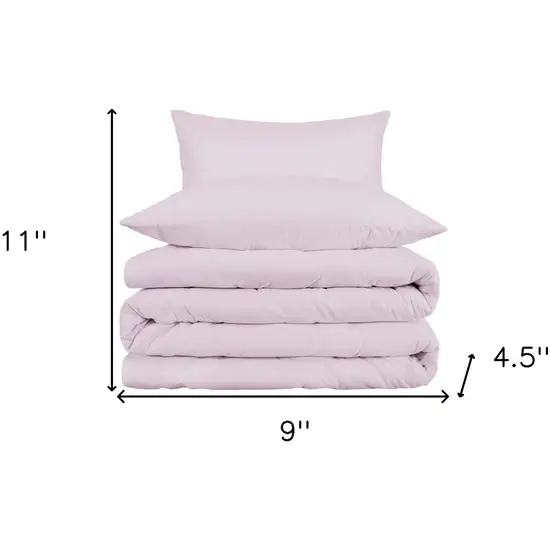 Lilac King Cotton Blend 1000 Thread Count Washable Duvet Cover Set Photo 5