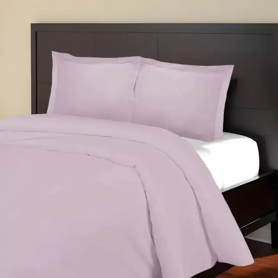 Lilac King Cotton Blend 1000 Thread Count Washable Duvet Cover Set Photo 1