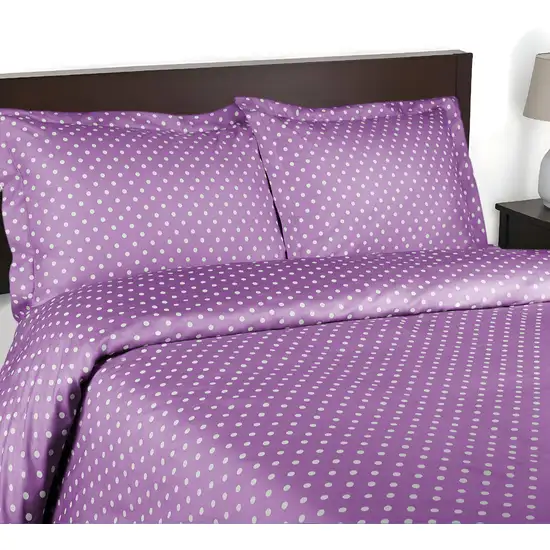 Lilac King Cotton Blend 600 Thread Count Washable Duvet Cover Set Photo 1