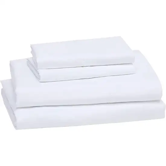 King 4-Piece Egyptian 100-Percent Cotton 1000 Thread Count Sheet Set - White Photo 2