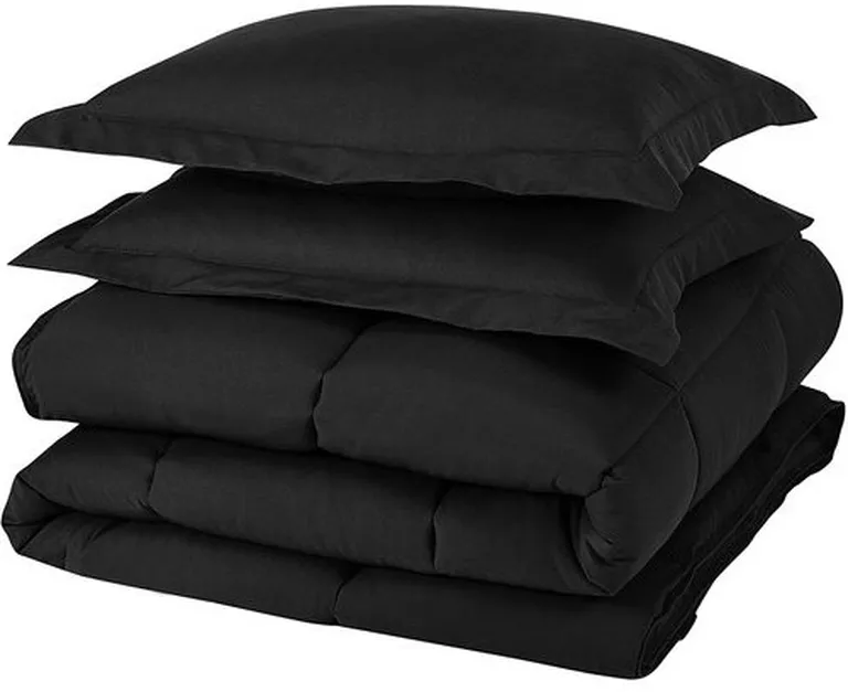 King Size Reversible Microfiber Down Alternative Comforter Set Photo 4