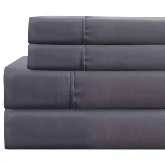 Lanester 4 Piece Deep Pocket Queen Size Microfiber Sheet Set The Urban Port, Gray Photo 1