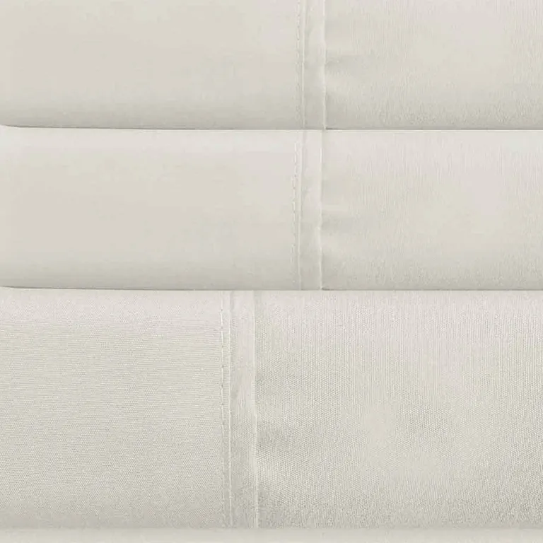 Lanester 3 Piece Polyester Twin Size Sheet Set The Urban Port, White Photo 2