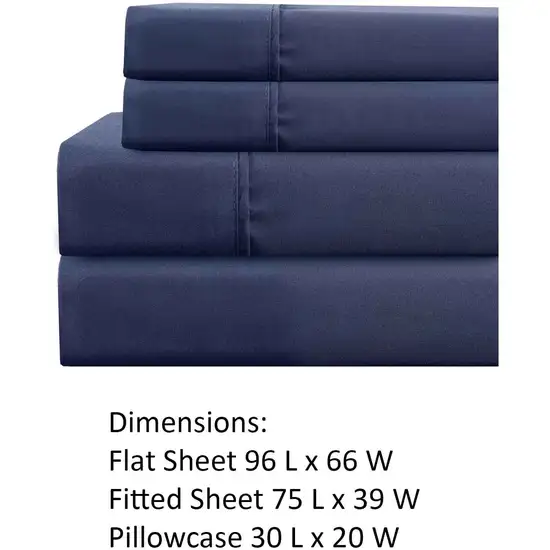 Lanester 3 Piece Polyester Twin Size Sheet Set The Urban Port Photo 3