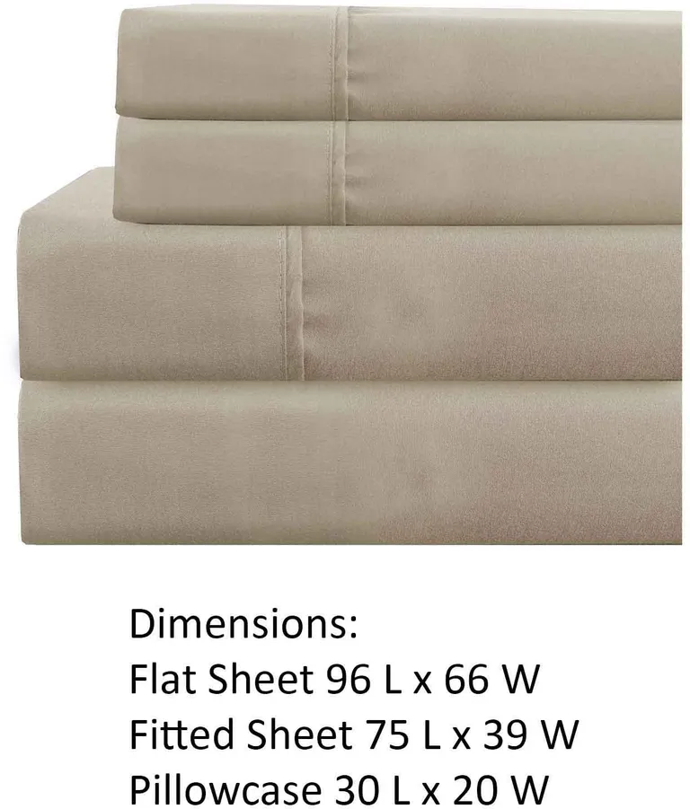 Lanester 3 Piece Polyester Twin Size Sheet Set The Urban Port Photo 3