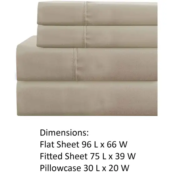 Lanester 3 Piece Polyester Twin Size Sheet Set The Urban Port Photo 3