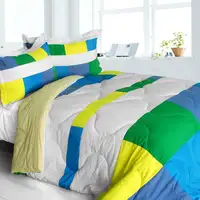 Photo of Laura Dreamland - Quilted Patchwork Down Alternative Comforter Set (Full/Queen Size)