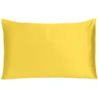 Photo of Lemon Dreamy Set Of 2 Silky Satin King Pillowcases