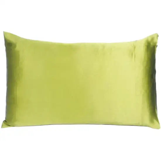 Lemongrass Dreamy Set Of 2 Silky Satin King Pillowcases Photo 2