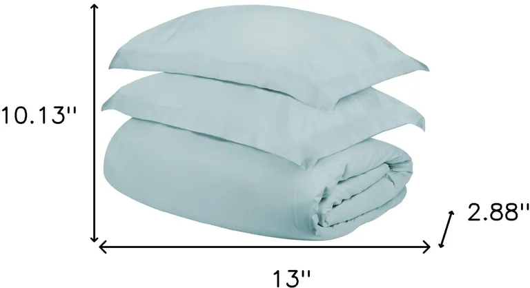 Queen Cotton Blend 300 Thread Count Washable Duvet Cover Set Photo 5