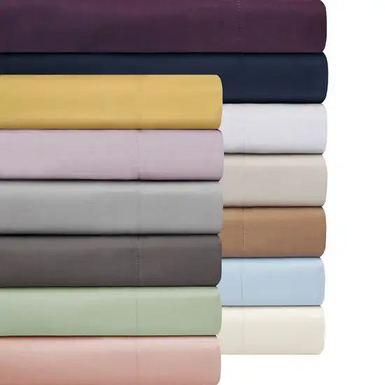 Light Gray King Cotton Blend 1000 Thread Count Washable Duvet Cover Set Photo 2
