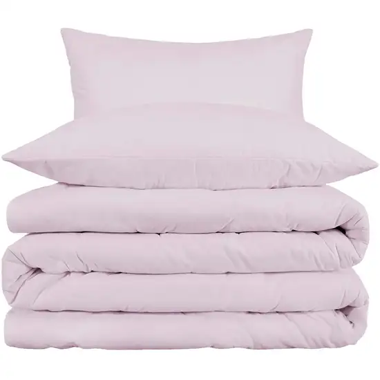 Lilac King Cotton Blend 1000 Thread Count Washable Duvet Cover Set Photo 1