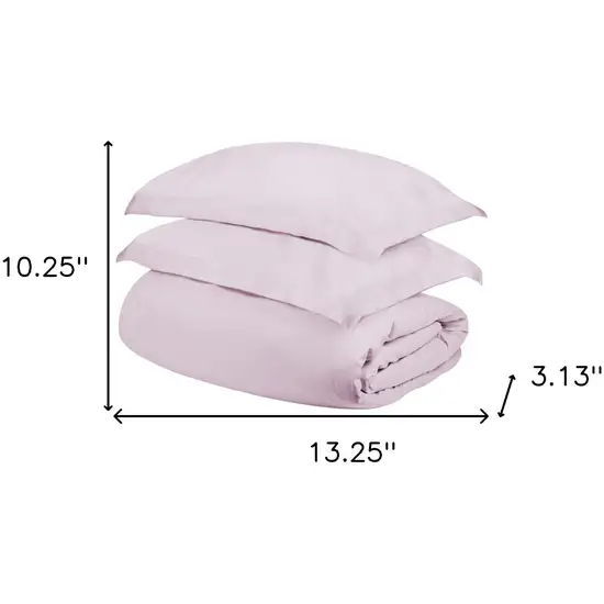 Lilac King Cotton Blend 400 Thread Count Washable Duvet Cover Set Photo 4