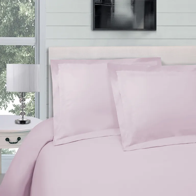 Queen Cotton Blend 300 Thread Count Washable Duvet Cover Set Photo 4