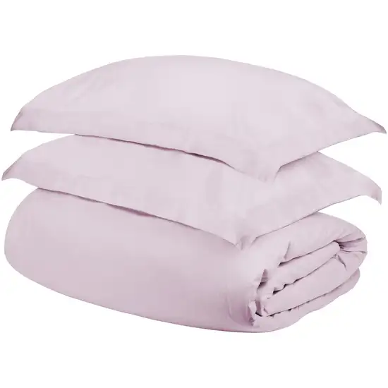 Lilac Queen Cotton Blend 300 Thread Count Washable Duvet Cover Set Photo 1