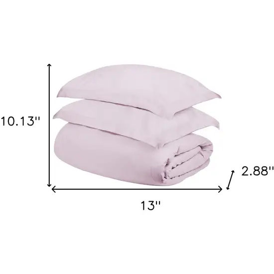 Lilac Queen Cotton Blend 300 Thread Count Washable Duvet Cover Set Photo 5