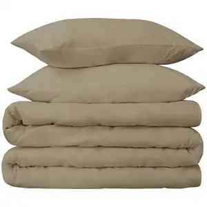 Photo of Linen Cotton Blend 650 Thread Count Washable Duvet Cover Set