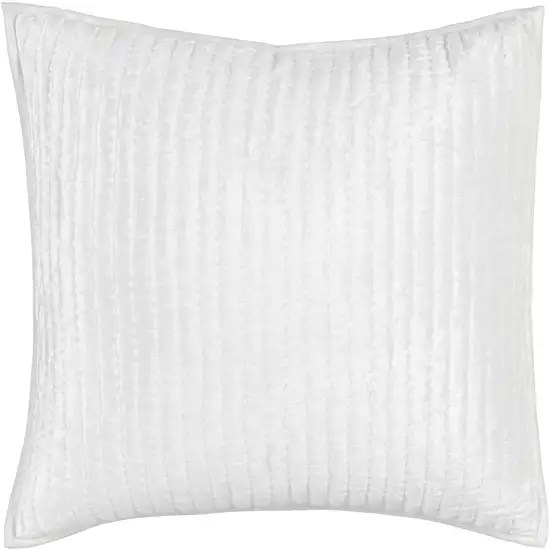 Lipa 26 Inch Square Classic Handmade Euro Pillow Sham, Rayon Velvet Photo 1