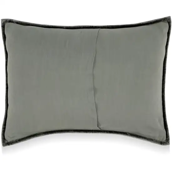 Lipa 20 x 26 Hand Stitched Standard Pillow Sham, Velvet, Quilted Photo 2