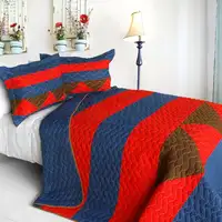 Photo of Love Westlife - 3PC Vermicelli-Quilted Patchwork Quilt Set (Full/Queen Size)