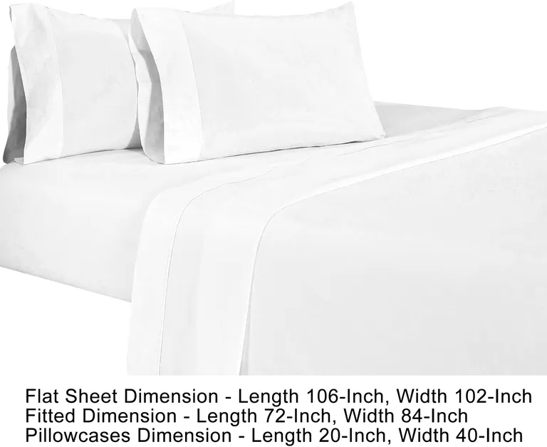 Matt 4 Piece California King Bed Sheet Set, Soft Organic Cotton Photo 5