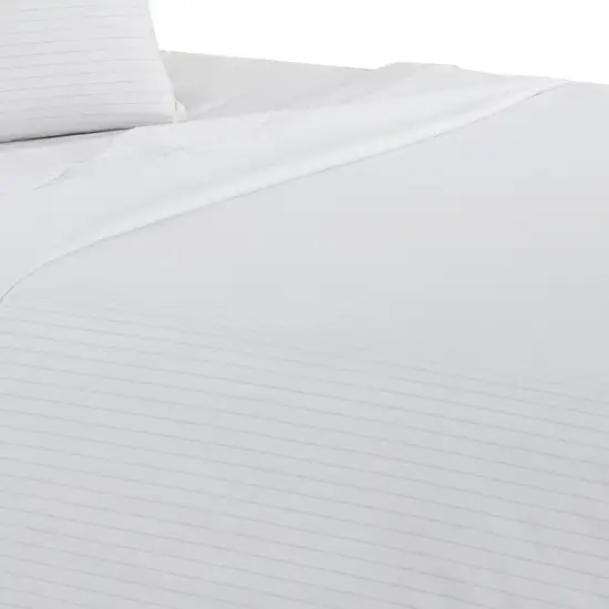 Matt 4 Piece Full Bed Sheet Set, Soft Organic Cotton, Stripes Photo 4