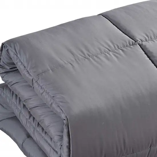 Dark Gray  Polyester Thread Count Down Alternative Comforter Photo 3