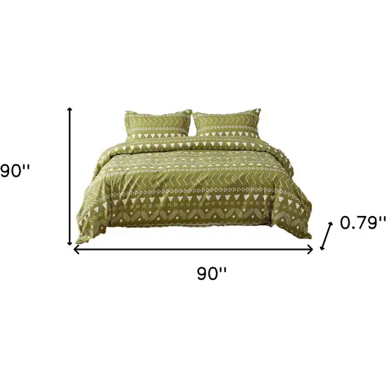 Sage  Microfiber 1400 Thread Count Washable Duvet Cover Set Photo 6