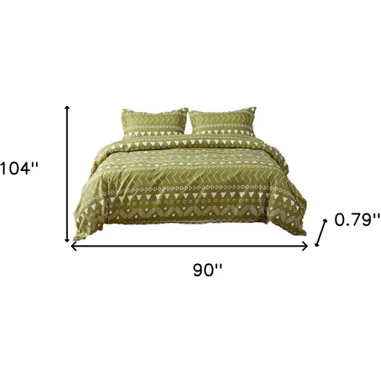 Sage  Microfiber 1400 Thread Count Washable Duvet Cover Set Photo 6