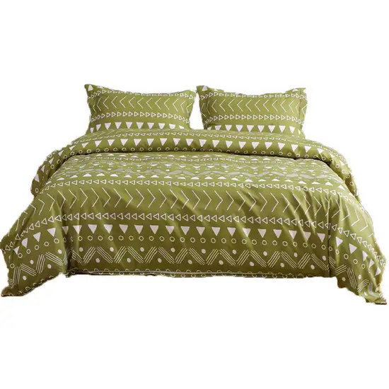 Sage  Microfiber 1400 Thread Count Washable Duvet Cover Set Photo 4