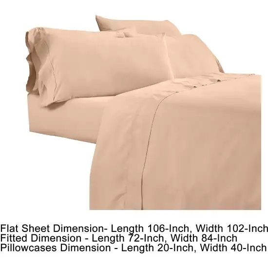 Minka 6 Piece California King Bed Sheet Set, Soft Microfiber Photo 5