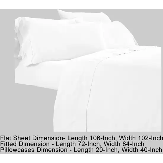 Minka 6 Piece California King Bed Sheet Set, Soft Microfiber Photo 5