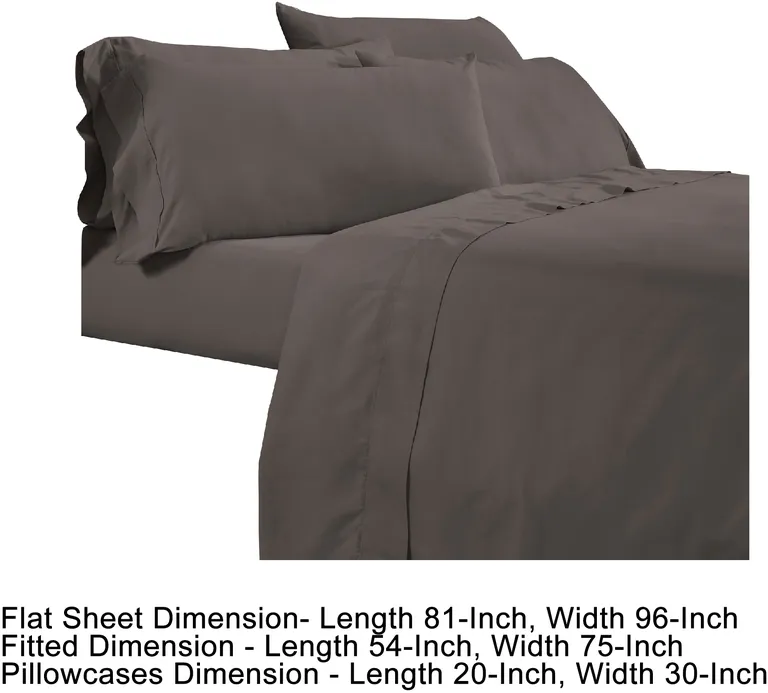 Minka 6 Piece Full Bed Sheet Set, Soft Antimicrobial Microfiber Photo 5