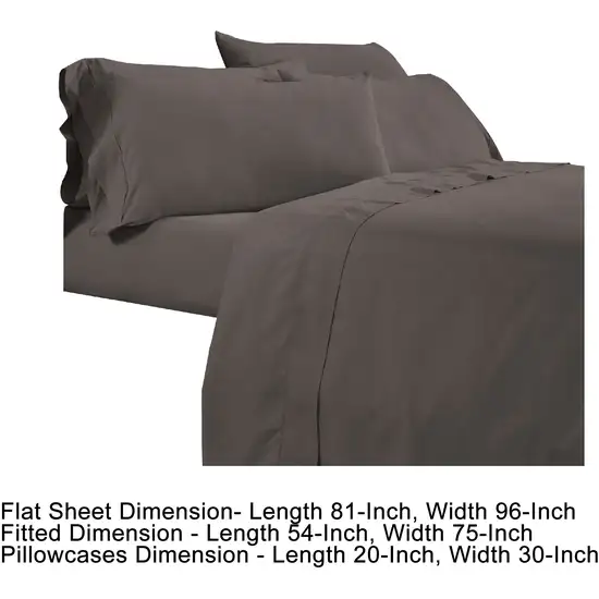 Minka 6 Piece Full Bed Sheet Set, Soft Antimicrobial Microfiber Photo 5