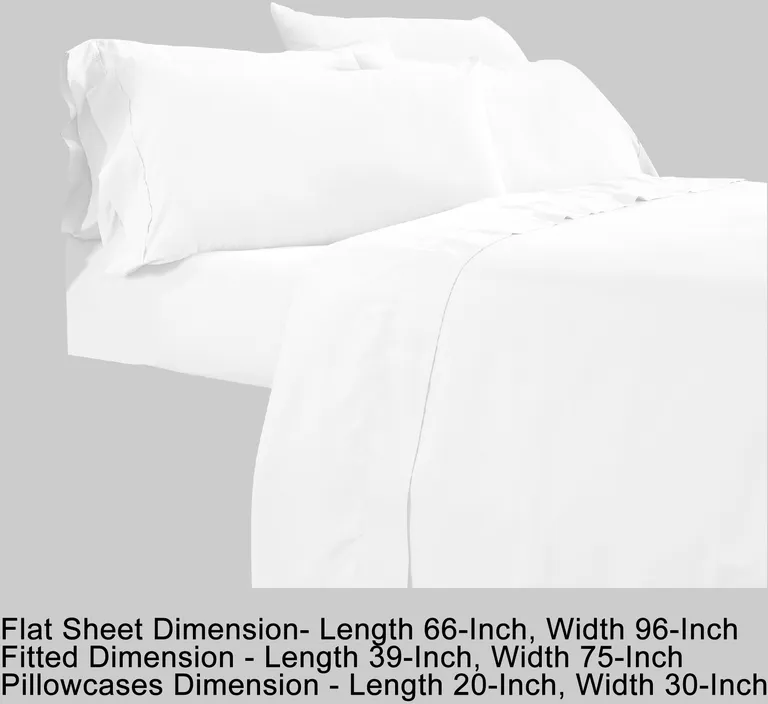 Minka 4 Piece Twin Bed Sheet Set, Soft Antimicrobial Microfiber Photo 5