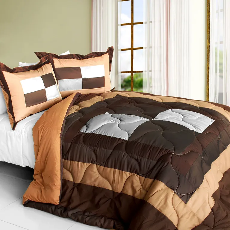 My Lilith - Quilted Patchwork Down Alternative Comforter Set (Full/Queen Size) Photo 1