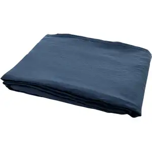 Photo of Navy Blue Linen Full Double Fitted sheet